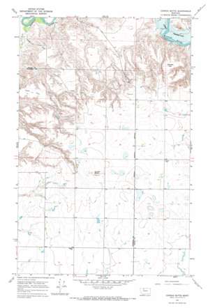 Conrad Butte topo map