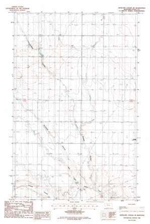 Antelope Coulee Se topo map