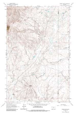 Grassy Butte topo map