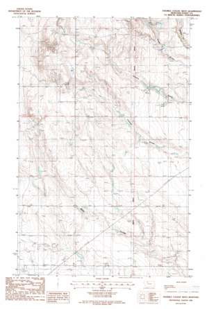 Fivemile Coulee West topo map