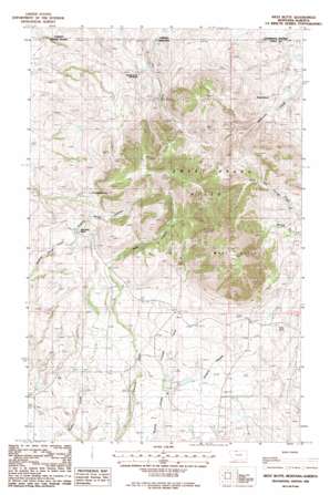 West Butte USGS topographic map 48111h5