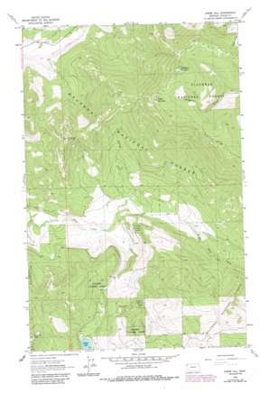 Horse Hill topo map