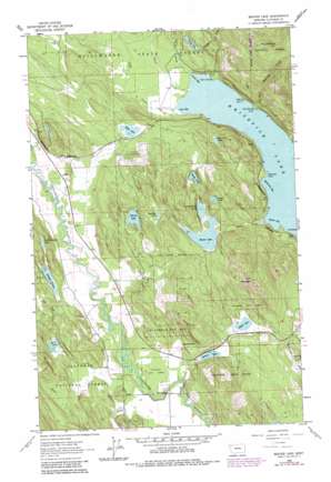 Beaver Lake topo map
