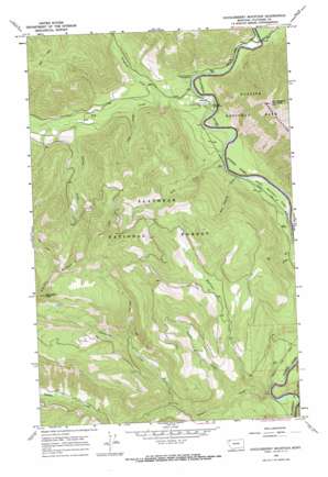 Huckleberry Mountain USGS topographic map 48114e2