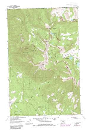 Ksanka Peak USGS topographic map 48114h8