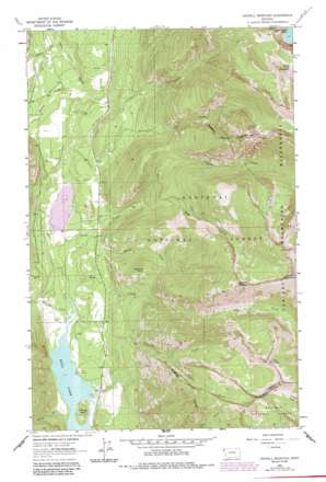 Crowell Mountain topo map