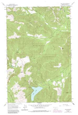 Spar Lake topo map