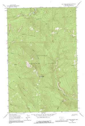 Lost Horse Mountain topo map