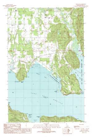 Oden Bay topo map