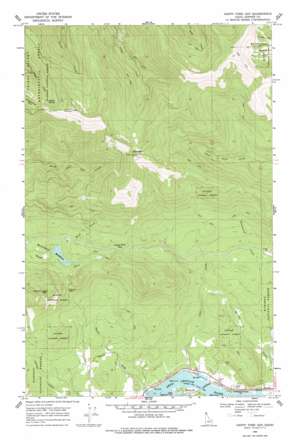 Happy Fork Gap USGS topographic map 48116c6