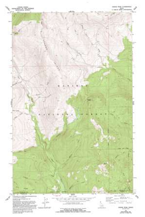 Dodge Peak USGS topographic map 48116e5