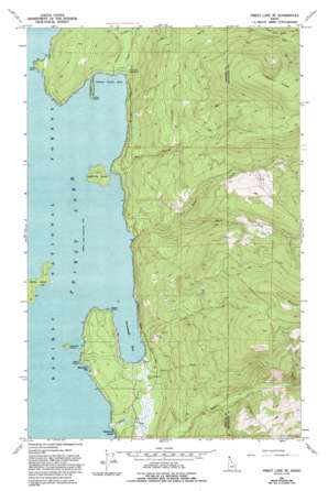 Priest Lake SE USGS topographic map 48116e7