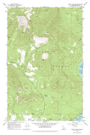 Priest Lake NW USGS topographic map 48116f8