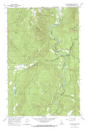 Meadow Creek topo map