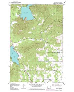 Deer Lake topo map