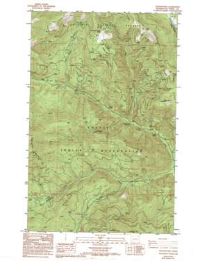 Sitdown Mountain topo map