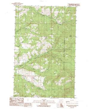 Cooke Mountain topo map