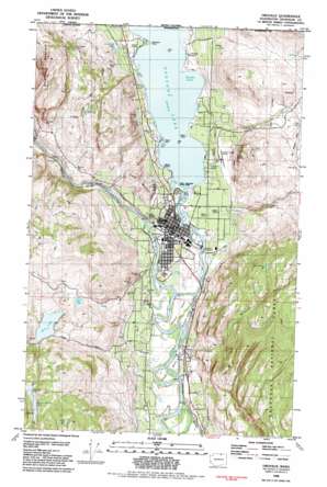 Oroville topo map