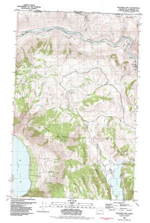 Bullfrog Mountain USGS topographic map 48119h5