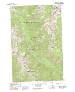 Saska Peak topo map