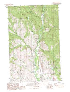 Lewis Butte topo map