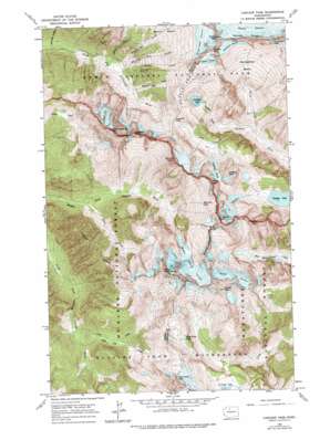 Cascade Pass topo map