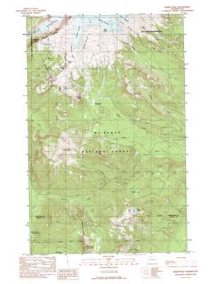 Baker Pass USGS topographic map 48121f7