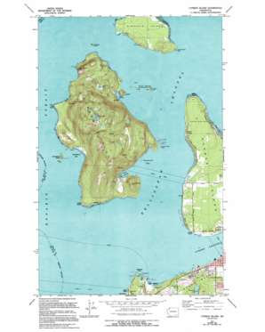 Cypress Island USGS topographic map 48122e6