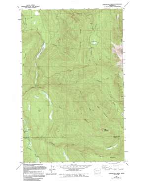 Cavanaugh Creek topo map