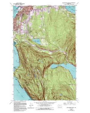 Lake Whatcom USGS topographic map 48122f4