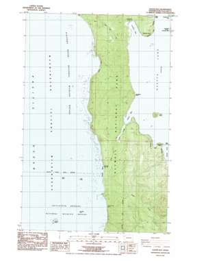 Allens Bay USGS topographic map 48124a6