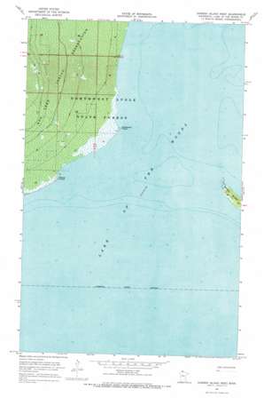 Garden Island West USGS topographic map 49094b8