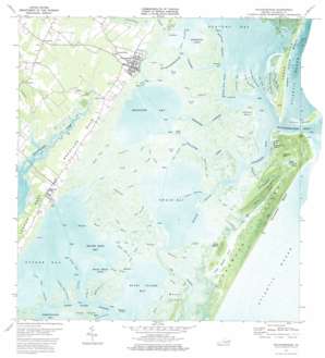 Wachapreague USGS topographic map 37075e5