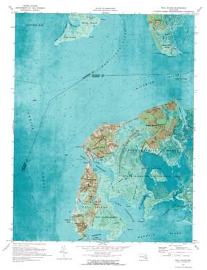Deal Island USGS topographic map 38075b8