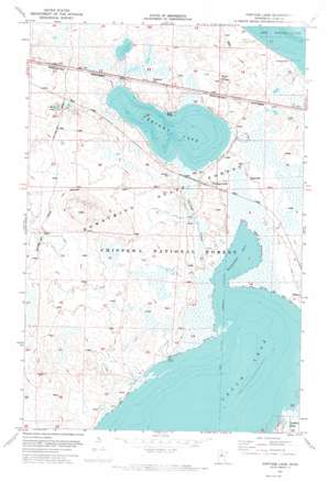 Portage Lake topo map