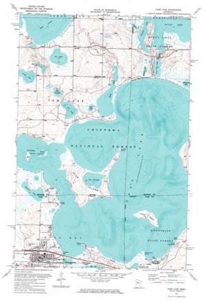 Cass Lake USGS topographic map 47094d5
