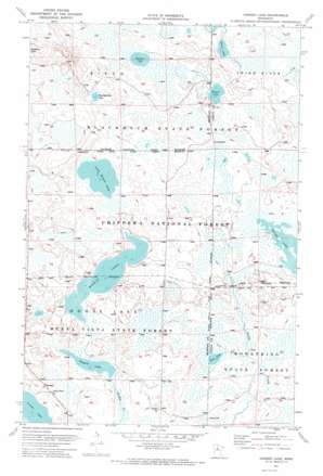 Gimmer Lake topo map