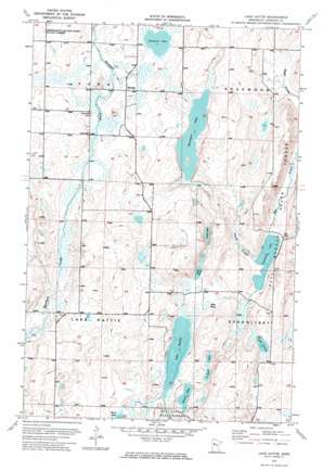 Lake Hattie USGS topographic map 47095c1