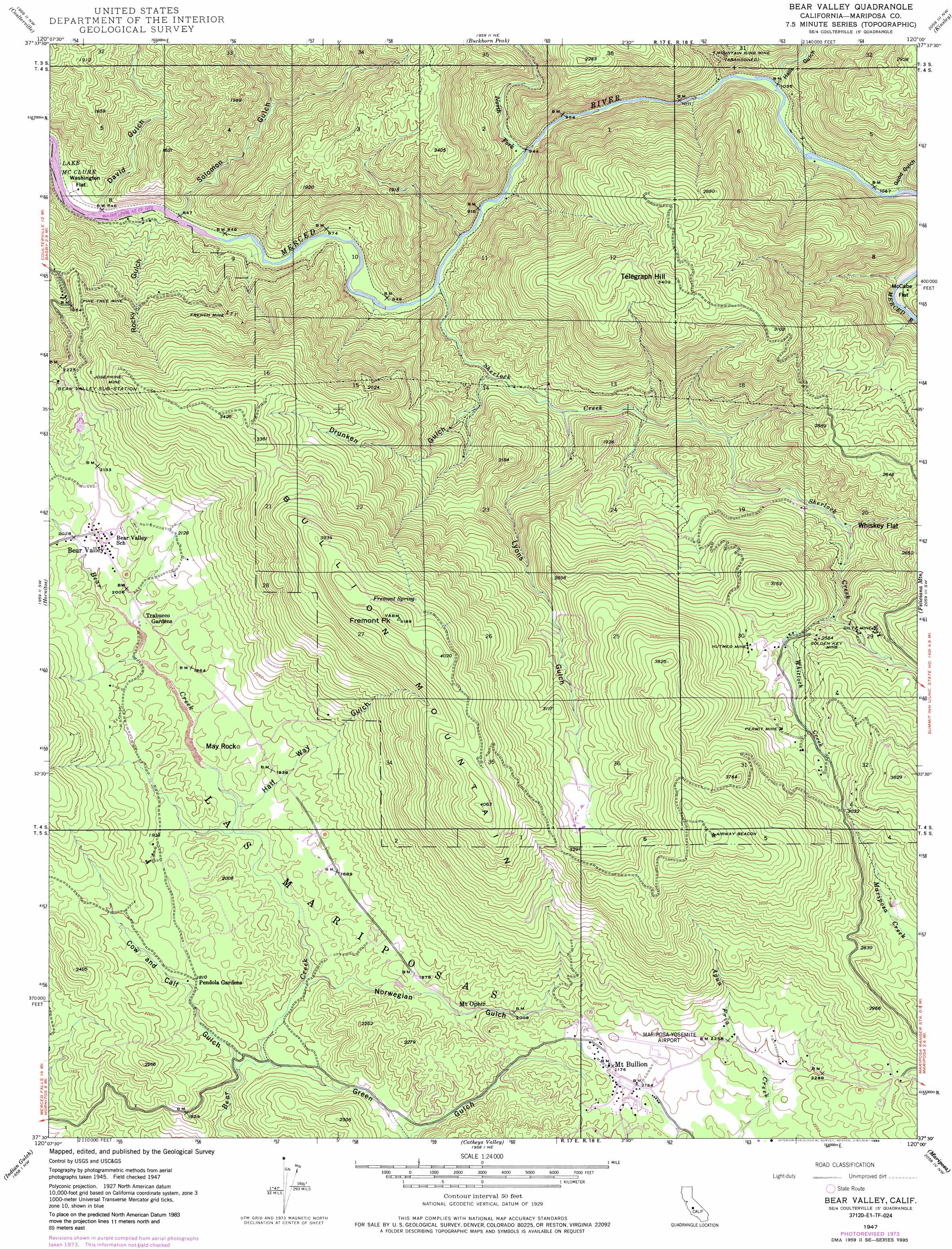 1998 26.8 x 21.4 in 7.5 X 7.5 Minute Historical YellowMaps Montgomery Creek CA topo map Updated 2003 1:24000 Scale 