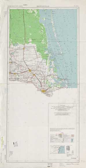 Brownsville topographical map