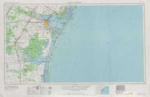 Corpus Christi topographical map