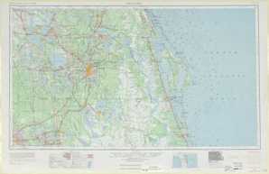 Orlando topographical map
