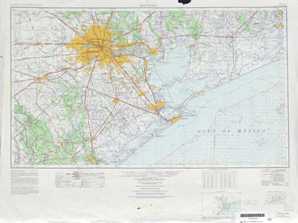 Houston topographical map