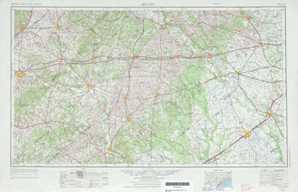 Seguin topographical map