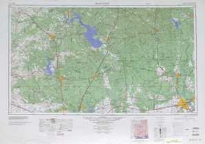 Beaumont topographical map