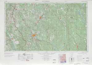 Hattiesburg topographical map