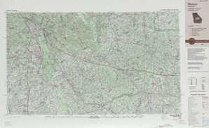 Macon topographical map