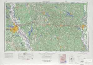 Shreveport topographical map