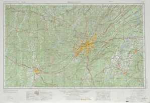 Birmingham topographical map