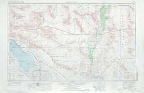 Salton Sea topographical map